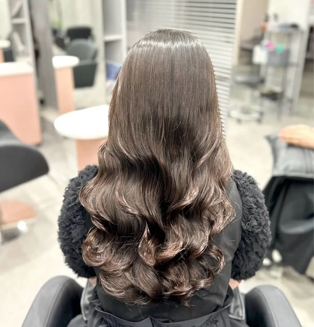 セミロング パーマ カット パーマ THE ECT 🌸濱吉優希🌸のヘアスタイル