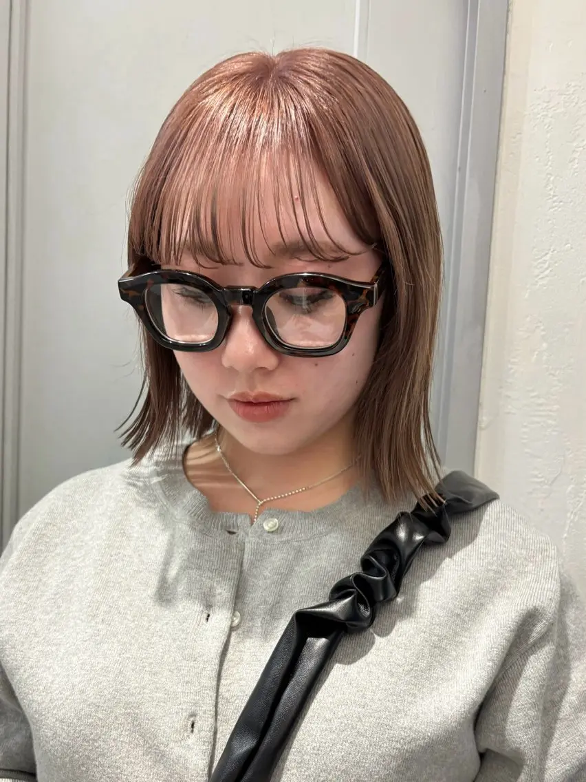 ミディアム 盛れる透明感カラー momokaのヘアスタイル