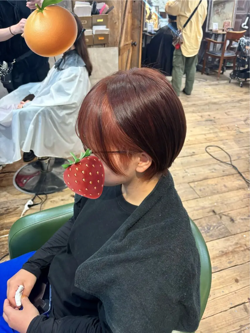 ショート ヘアカラー トリートメント 森田 恋々菜のヘアスタイル