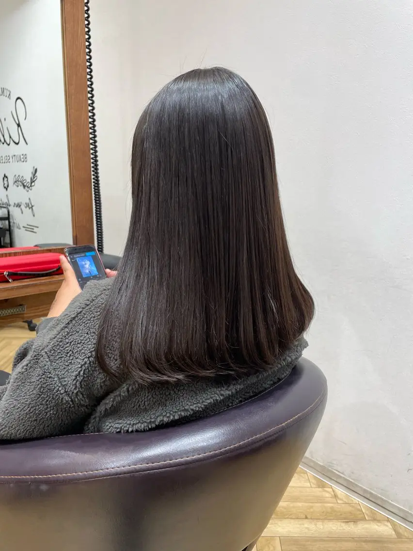 ロング パーマ ナチュラルカラー 児玉優香のヘアスタイル