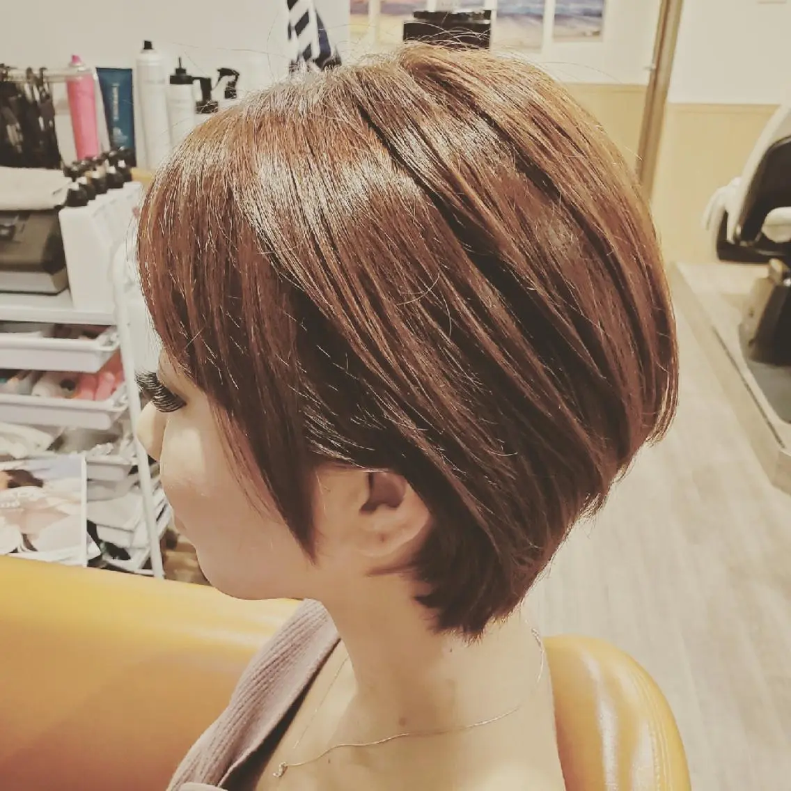 ショート カラー アディクシーカラー 外国人風カラー トリートメント カット ヘアカラー トリートメント spa hair  ark 富井直美のヘアスタイル