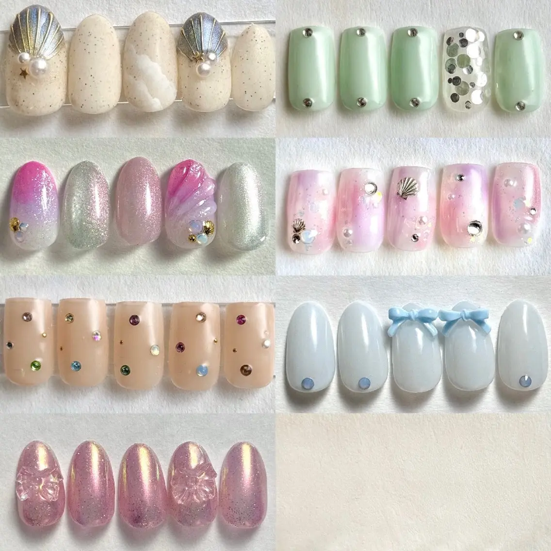 ネイル ジェルネイル ガーリー オフィスネイル ハンドネイル muum_nail 新宿2分 三丁目1分のネイルデザイン