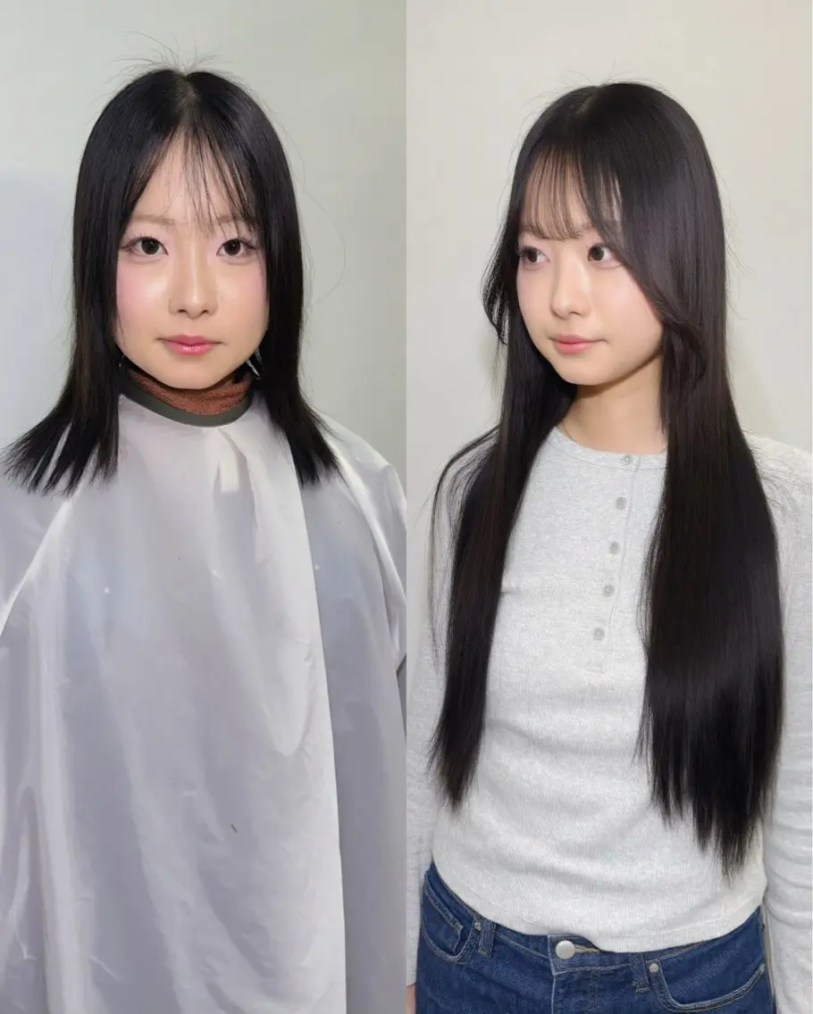 【韓国エクステ🇰🇷】スリムタッキ60〜80本/50cm☁️最新本場と同じ技法!期間限定モニター価格でご案内可能🉑の写真