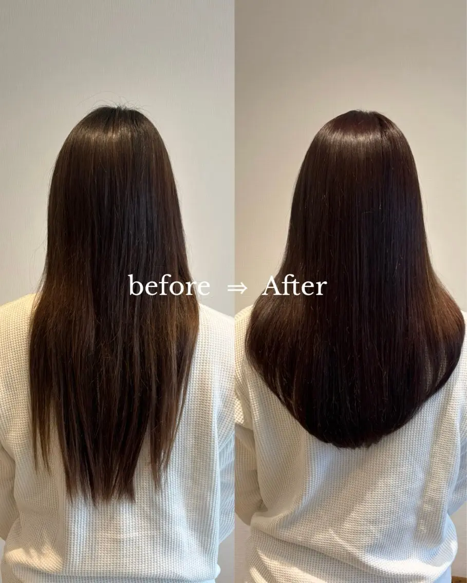 カット+ナチュラルストレートカラー+髪質改善ヘアエステの写真