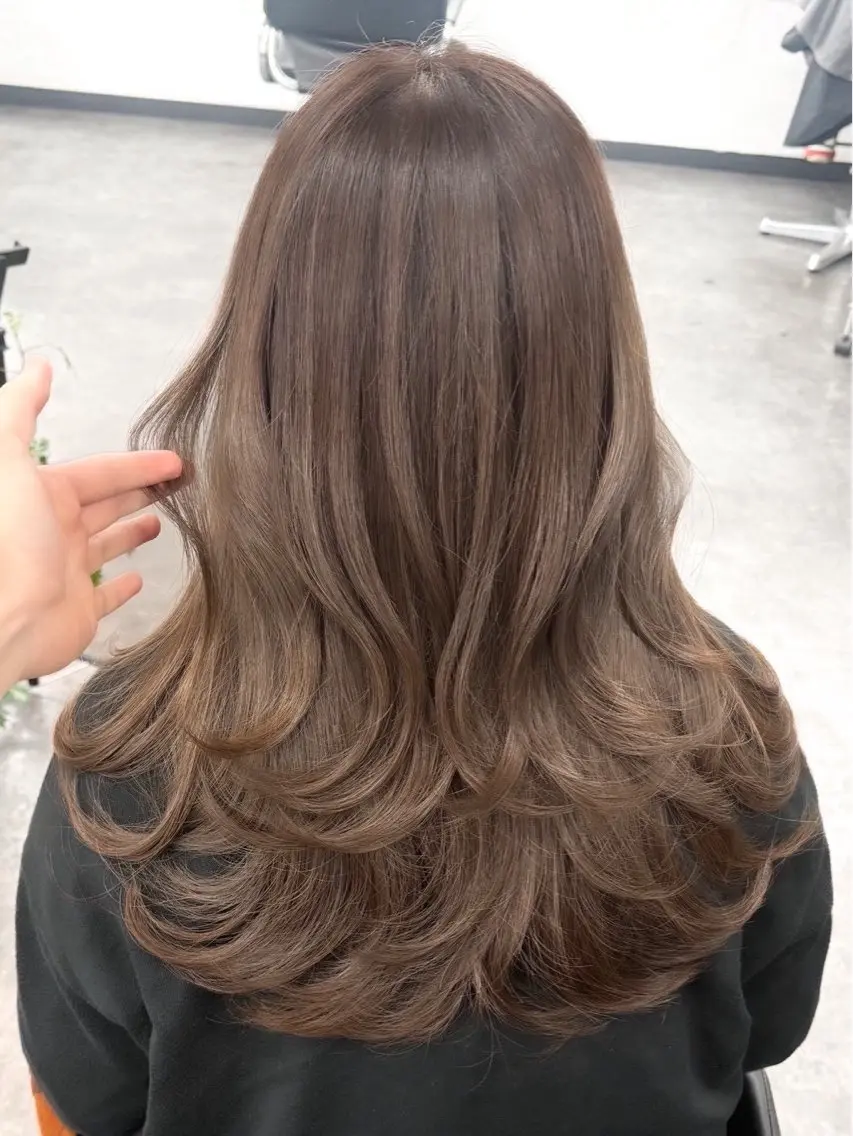 ロング カラー ヘアアレンジ ヘアカラー 🫧透明感カラー/ Wカラー🫧namiのヘアスタイル