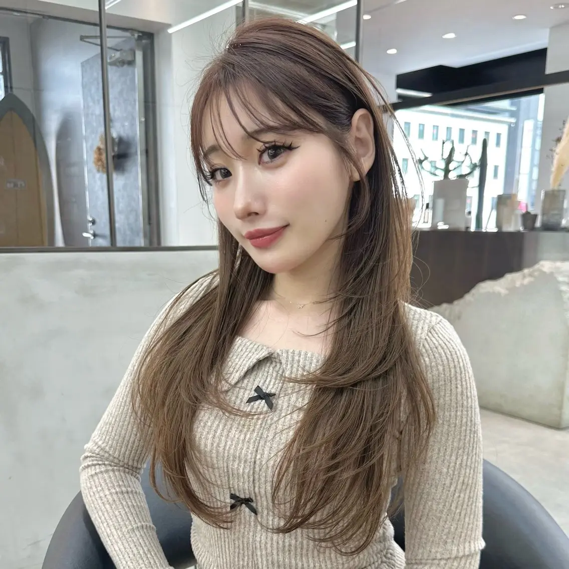 ❣️１日1名限定❣️似合わせカラー＋【カット無料】＋うる艶トリートメント＋超音波アイロンの写真