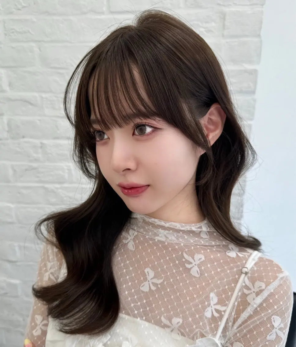 セミロング 映える顔まわり/前髪 特化 💗 ユキマのヘアスタイル