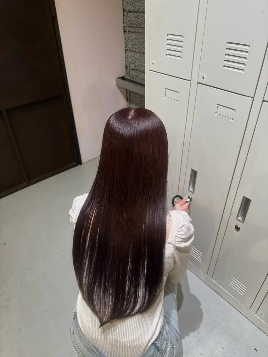 ロング カラー 透明感カラー ラベンダーカラー ヘアカラー あゆみ/中津 /透明感カラーのヘアスタイル
