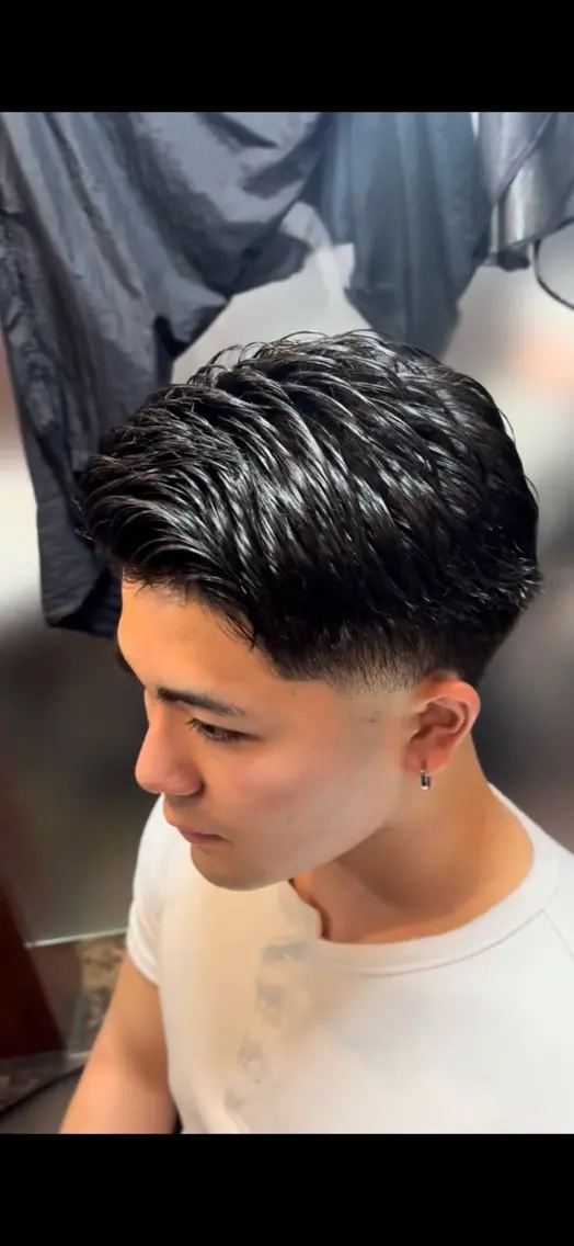 ショート メンズ 霜 良太のヘアスタイル