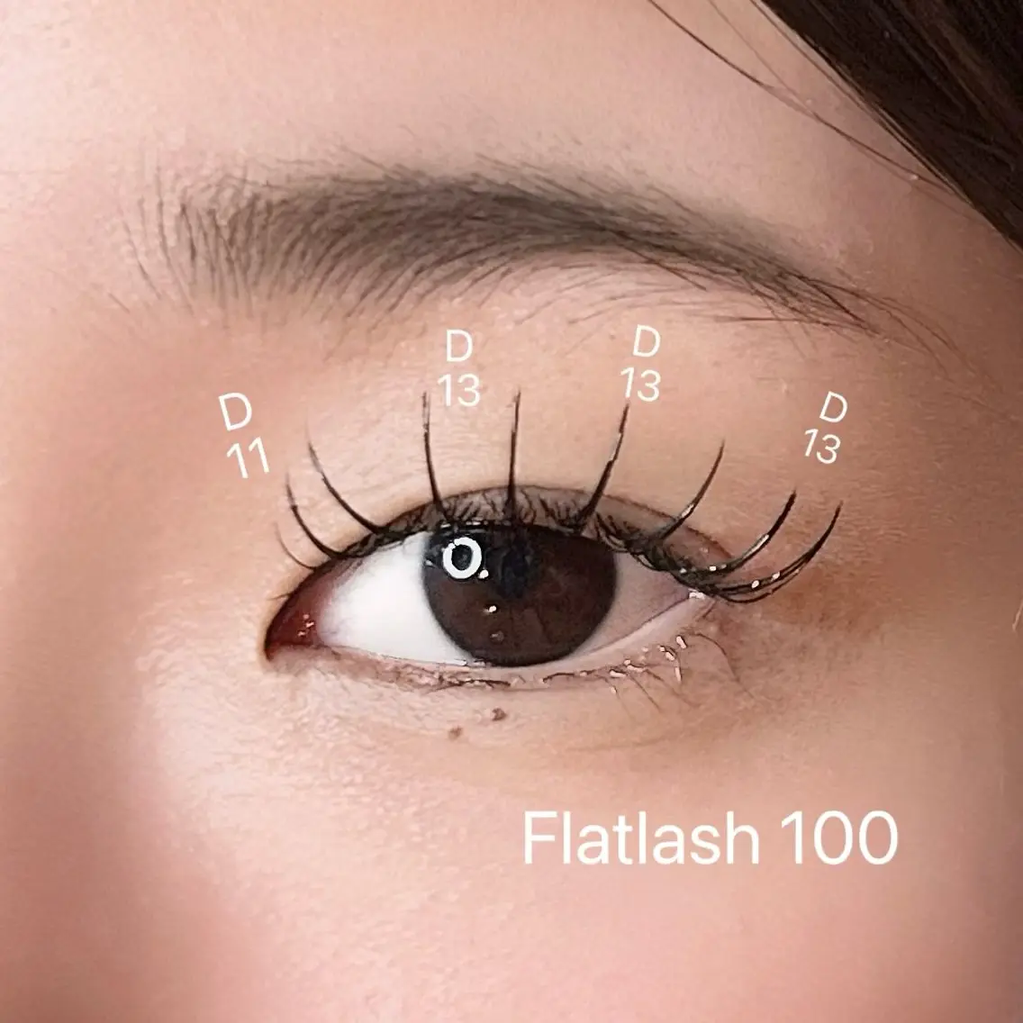 マツエク・マツパ フラットラッシュ ナチュラル マツエク elua eyelashのマツエク・マツパデザイン