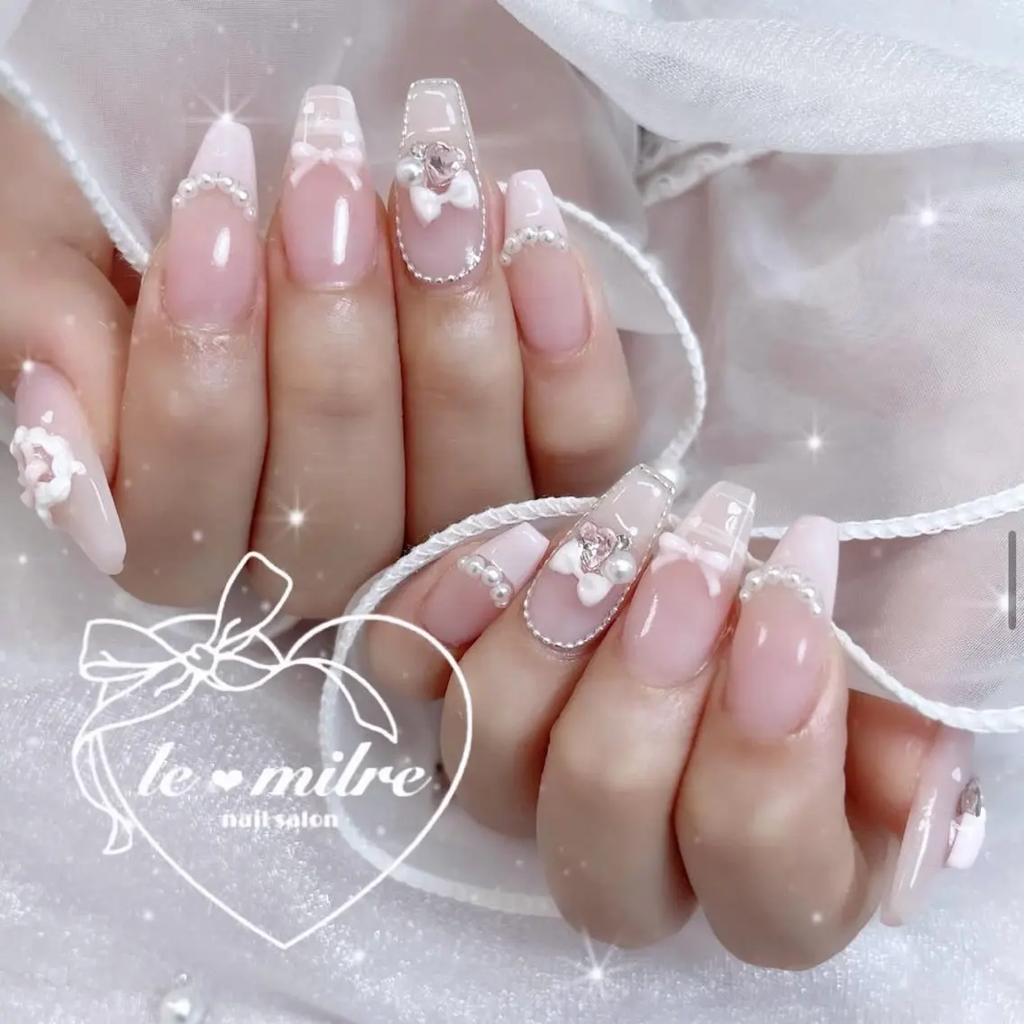 ネイル ハンドネイル lemilre🧸 （ルミリィ）🎀のネイルデザイン