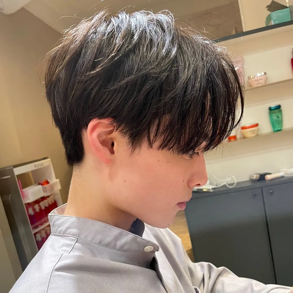 メンズ センターパート 石山 洸平のヘアスタイル