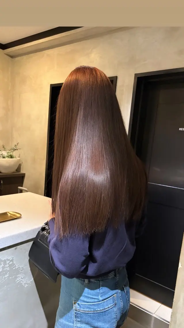ロング カラー カット ヘアカラー タナカ カナ🫧のヘアスタイル