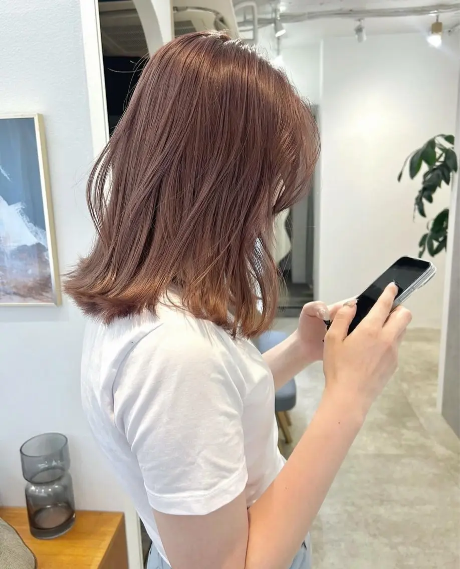 ミディアム カット ヘアカラー 🫧ナチュ惹かれヘア 🫧前野志帆のヘアスタイル