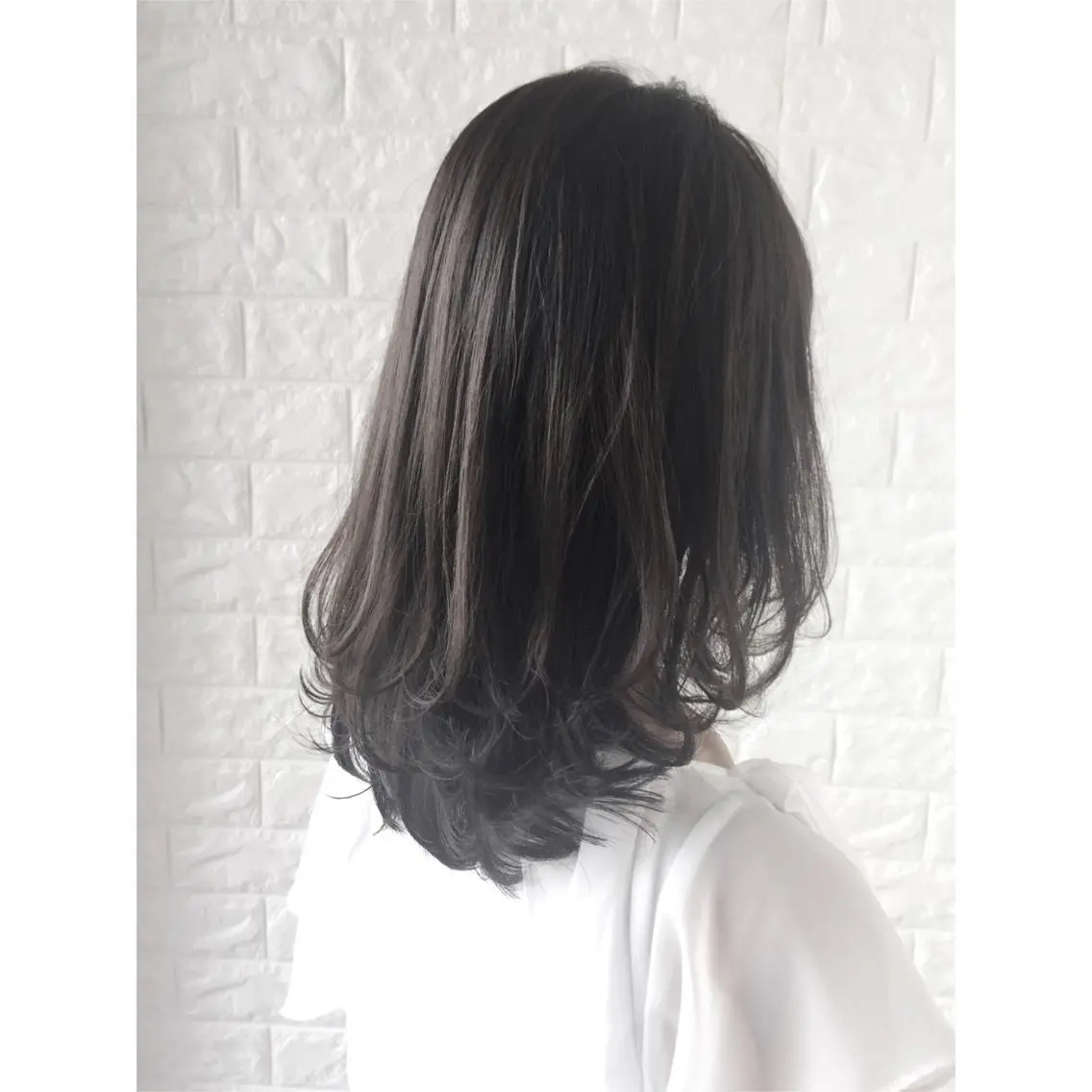 ミディアム カラー アッシュ イルミナカラー 髪質改善特化KIZU /艶髪研究（京都）のヘアスタイル