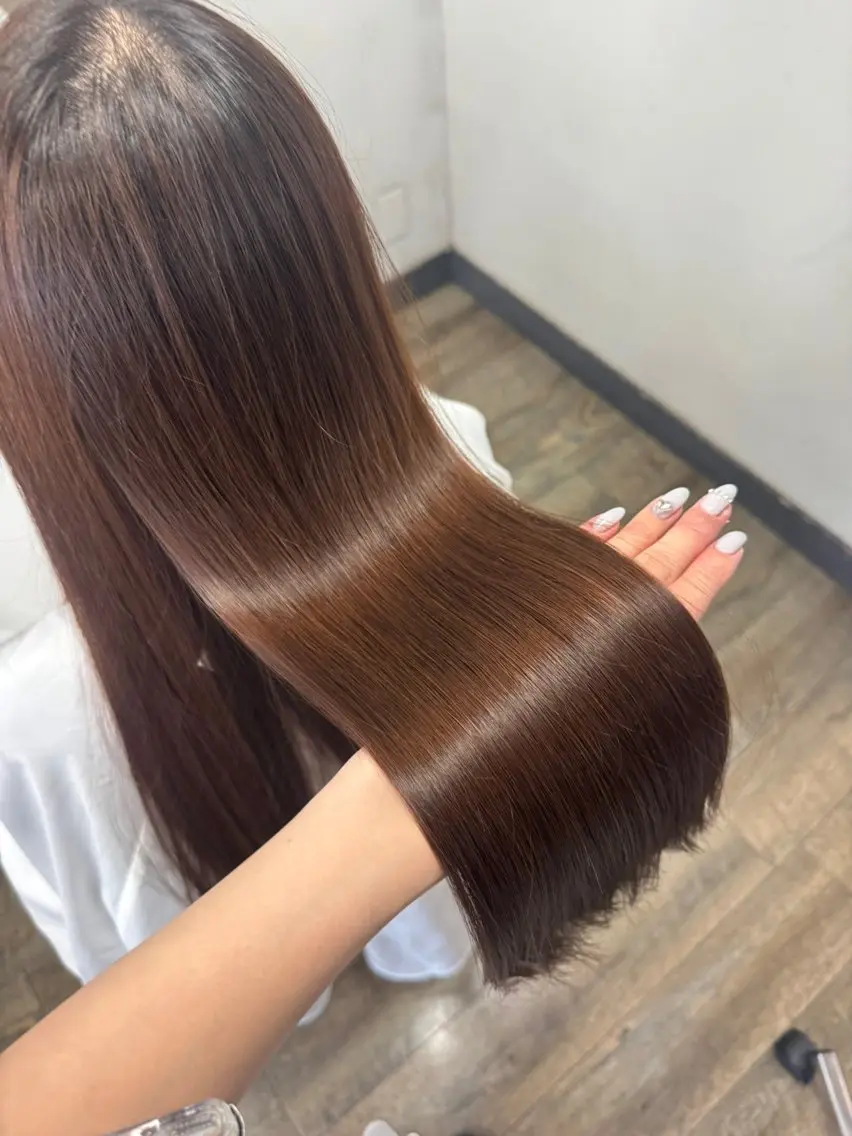 ミディアム カラー カット ヘアカラー Rena/韓国 /ワンホンヘアのヘアスタイル
