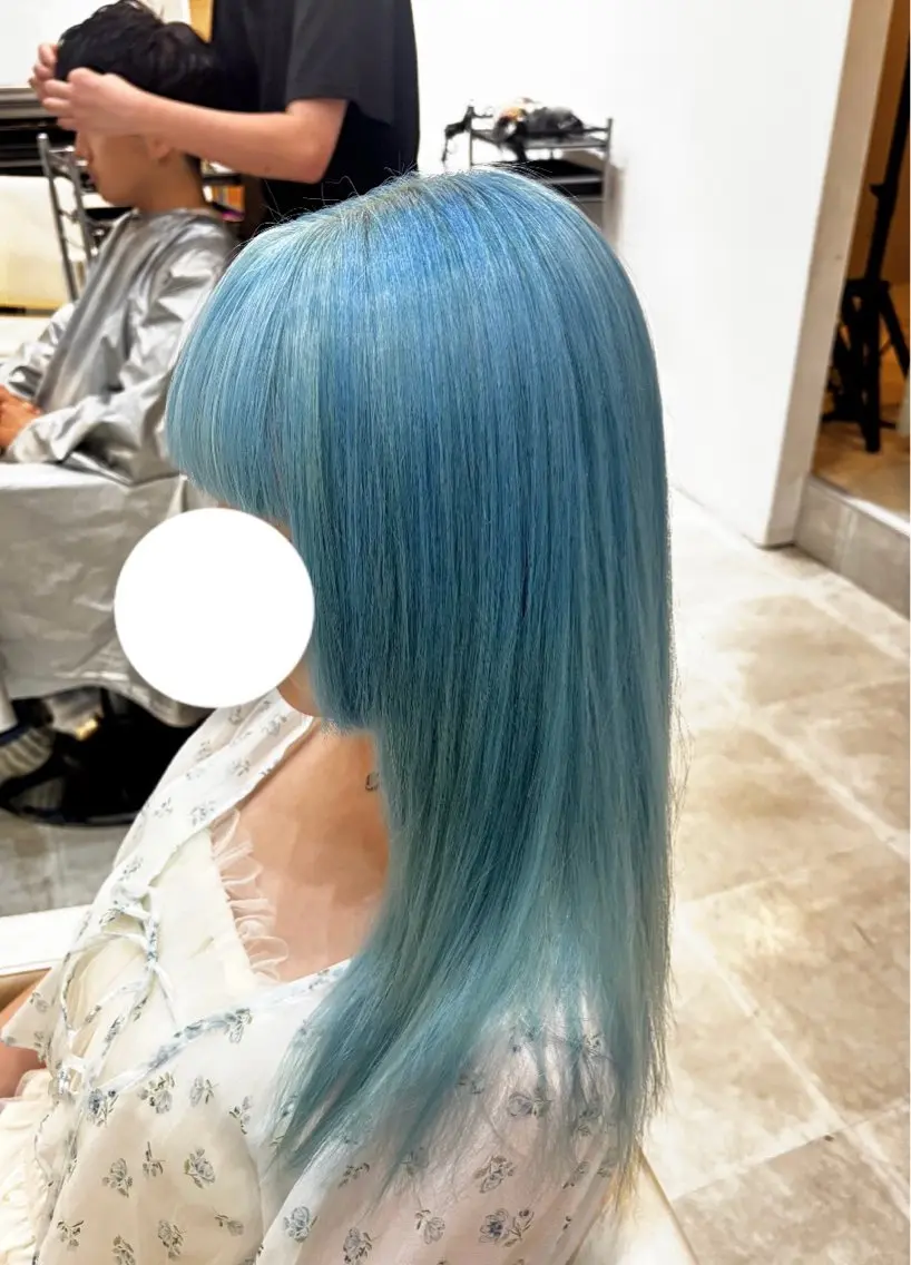 セミロング カラー ブリーチ ヘアカラー あすか/ 松本/モデル様募集中のヘアスタイル