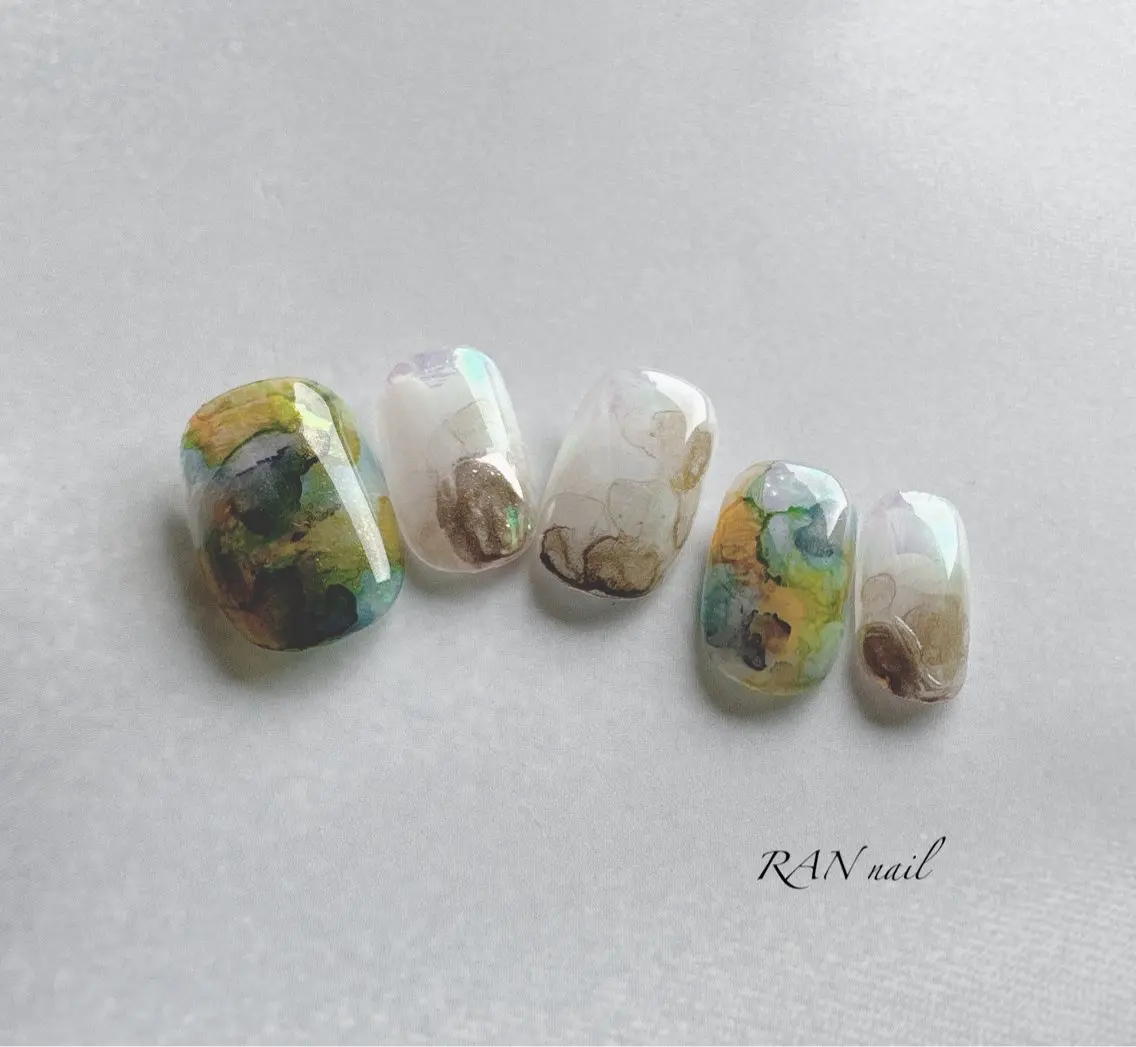 ネイル アートネイル マグネットネイル オフィスネイル 夏ネイル ブライダルネイル ハンドネイル フットネイル RAN nailのネイルデザイン