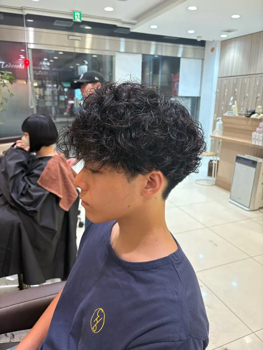 パーマ プードルパーマ カット パーマ 大川 夏緑のヘアスタイル