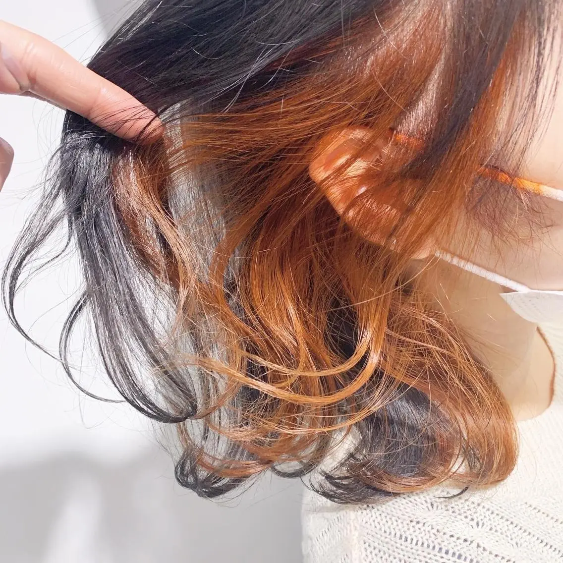 ショート カラー オレンジ ヘアカラー トリートメント 🏆ウルフ/レイヤー 指名No.1山口圭佑のヘアスタイル