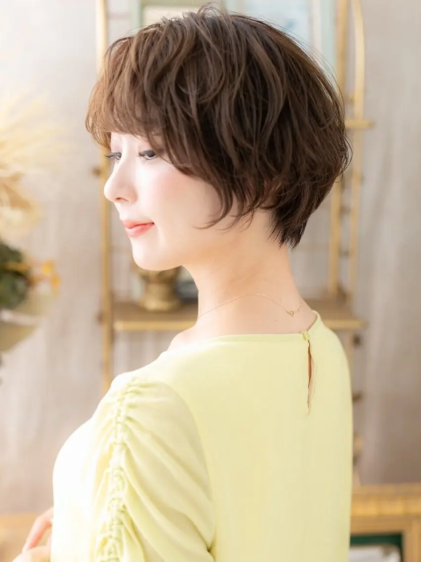 カット+コスメパーマ【髪に優しい♪ナチュラルでゆるふわスタイル🌱】の写真