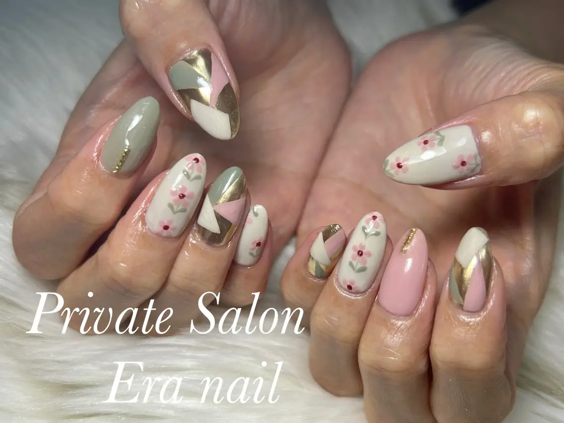 ネイル 持ち込み ハンドネイル Era nailのネイルデザイン