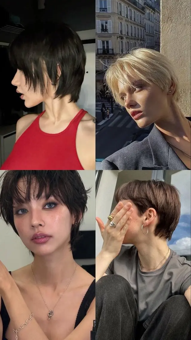 ショート ショートレイヤー レイヤーカット ショートヘア 齋藤 結のヘアスタイル