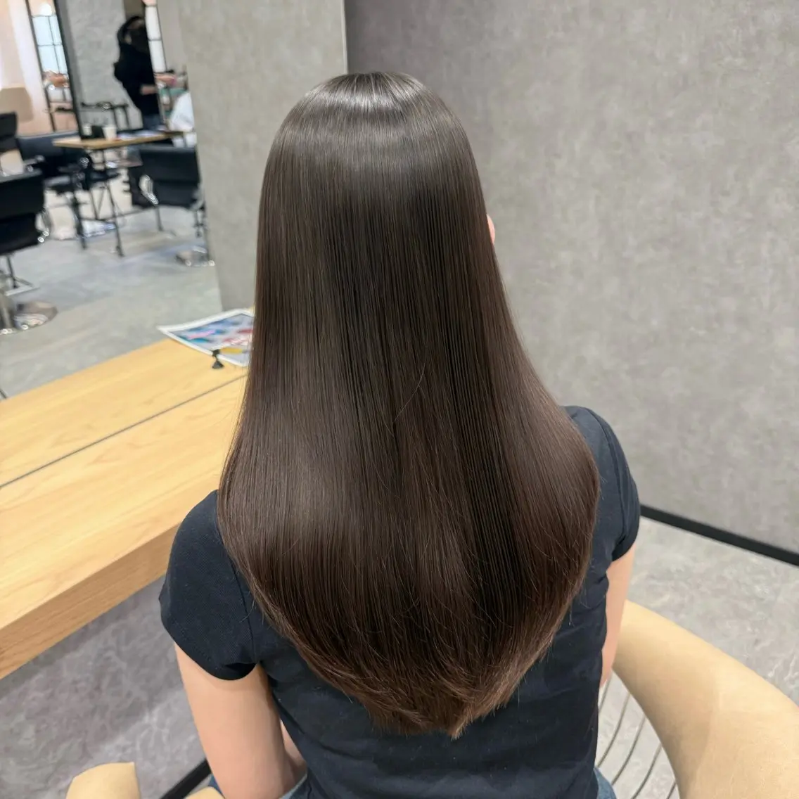 ロング 髪質改善 縮毛矯正 トリートメント 酸性ストレート カット 縮毛矯正 すずきなつき 縮毛矯正🐰🌙のヘアスタイル