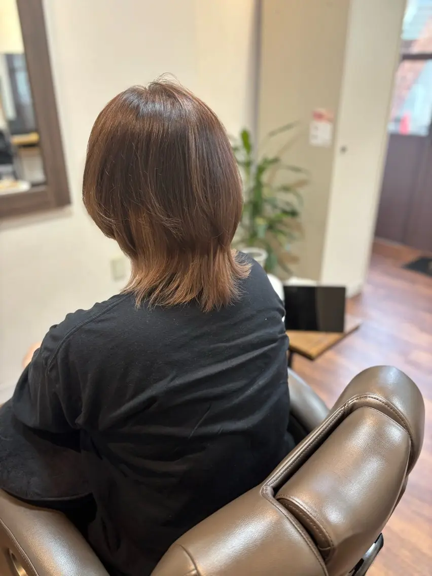 ミディアム ヘアカラー トリートメント 池岡 洋子のヘアスタイル