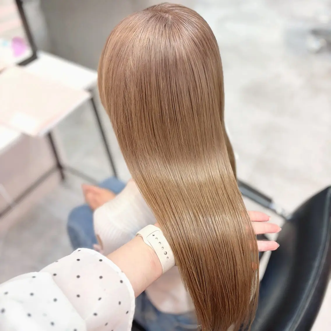 ロング カラー ヘアカラー 透明感/艶カラー 💘Hanaのヘアスタイル