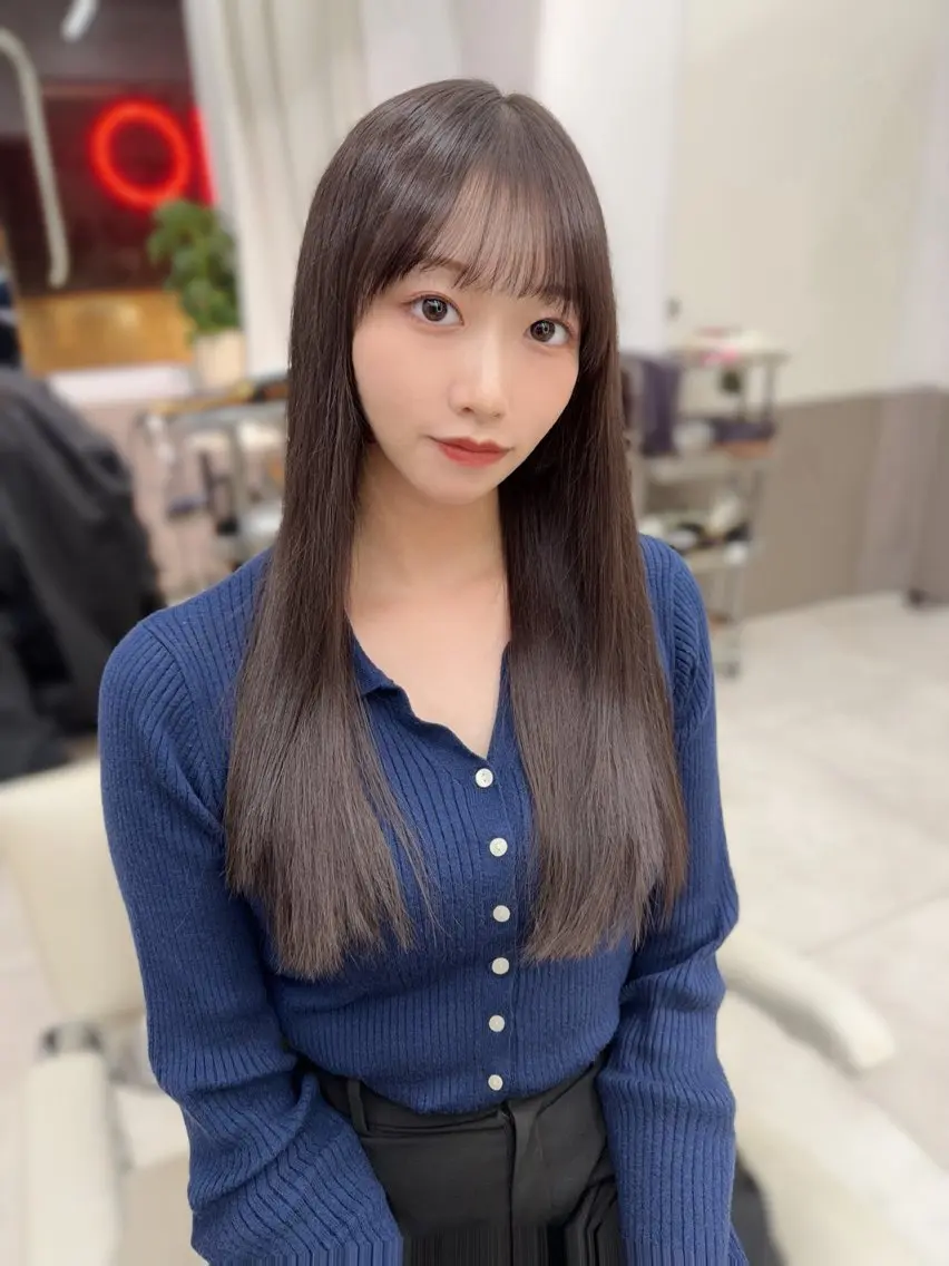 ロング カット ヘアカラー トリートメント ⭐️似合わせ⭐️/ ETOWA新宿/上村のヘアスタイル