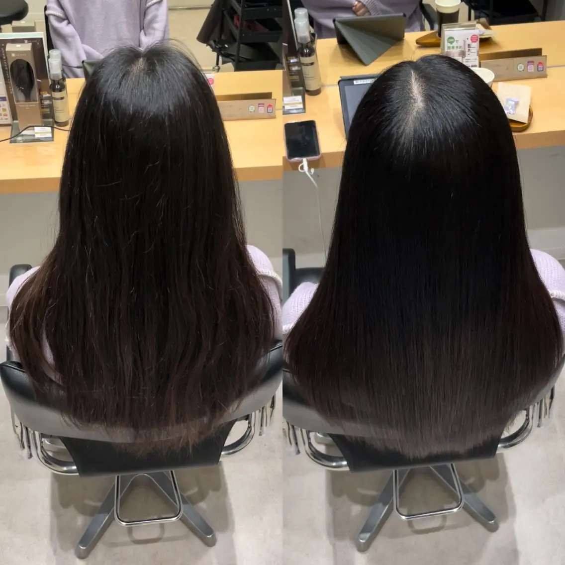 セミロング 髪質改善 トリートメント トリートメント ヘッドスパ 髪質改善ヘアケア 艶髪特化/上田のヘアスタイル