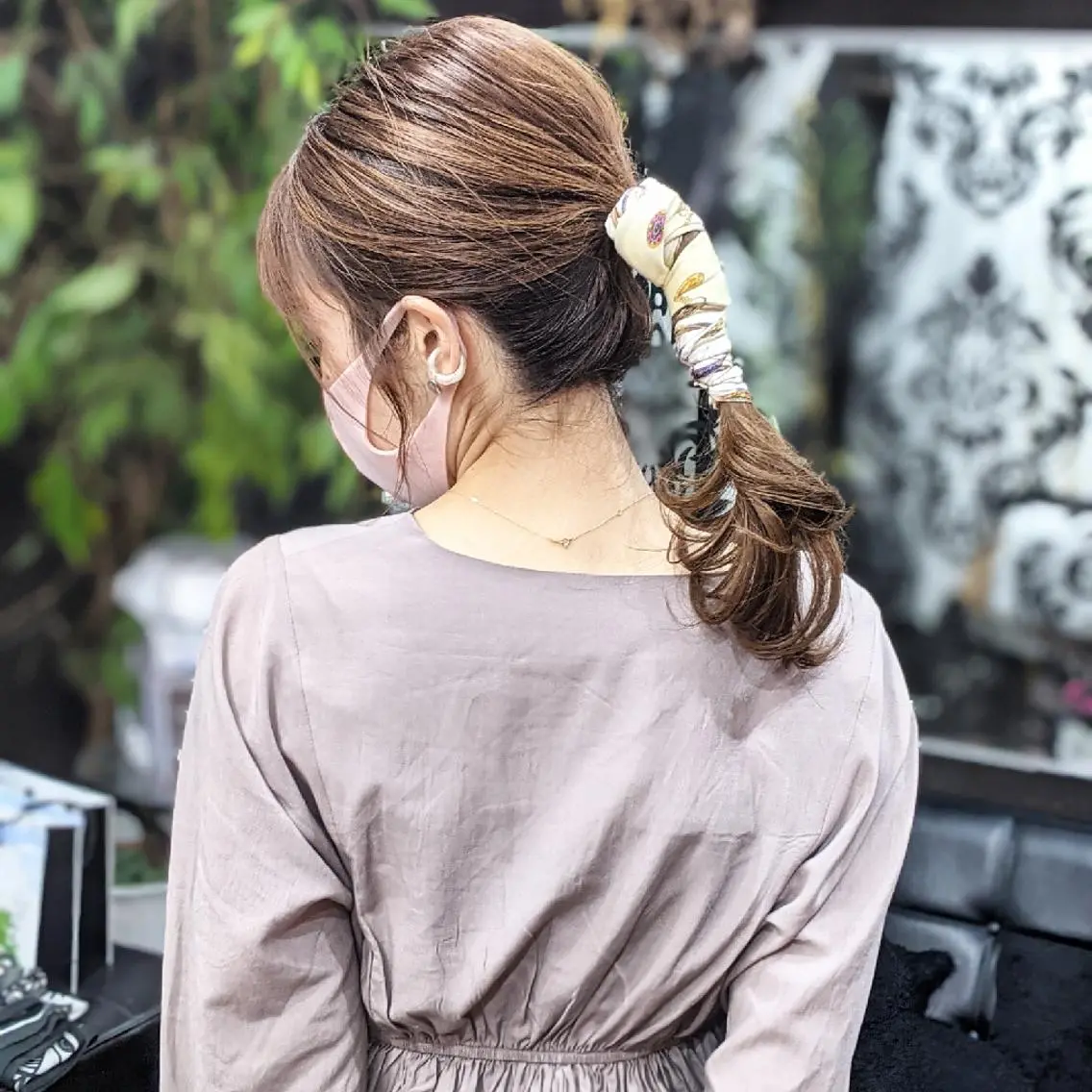 セミロング ヘアアレンジ HIKARI＠ Ruheplatzのヘアスタイル