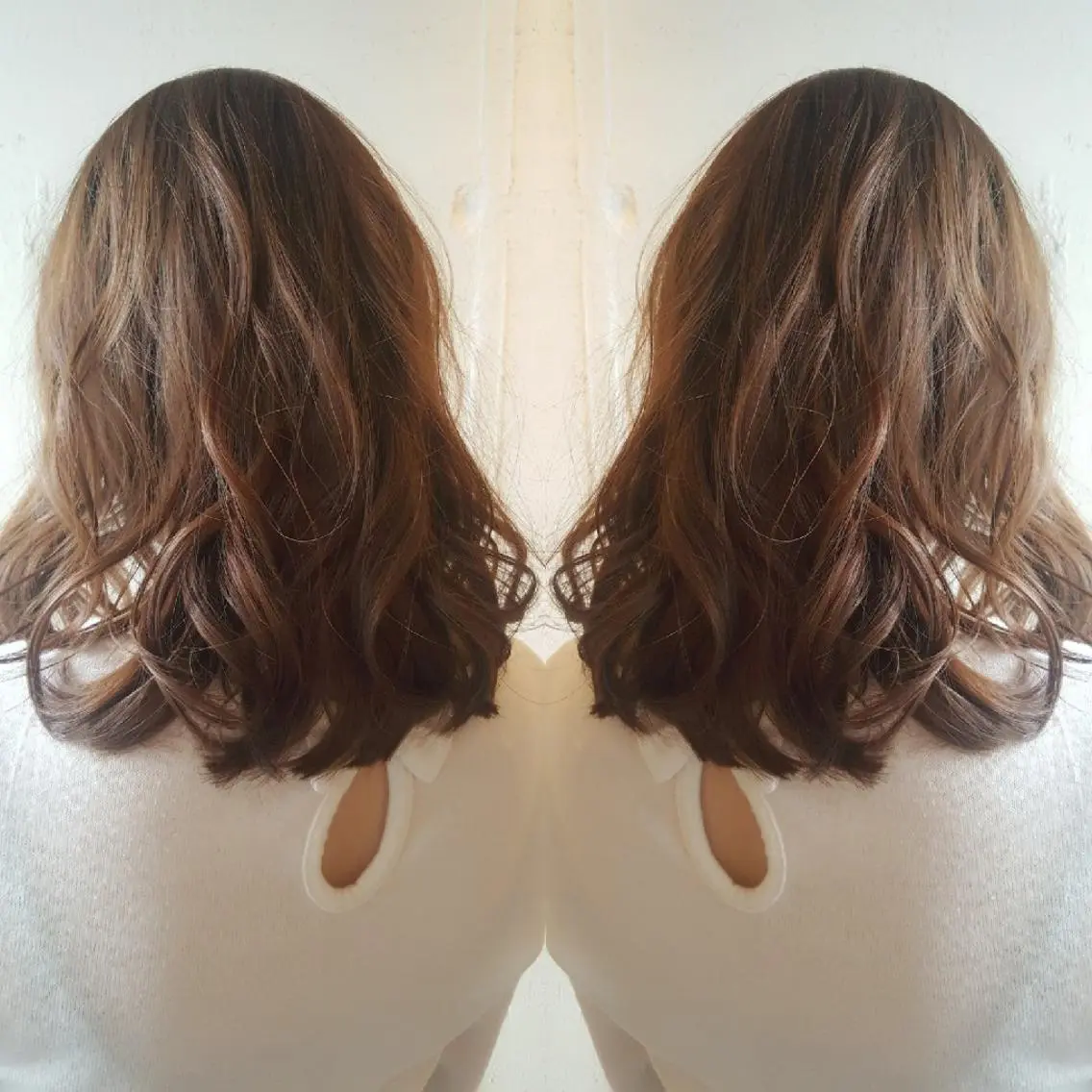 ミディアム アッシュ あらき ちさとのヘアスタイル