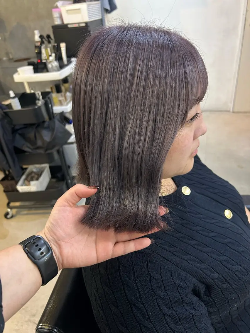 ショート ヘアカラー ボブ人気No,1✨ TAME副店長のヘアスタイル