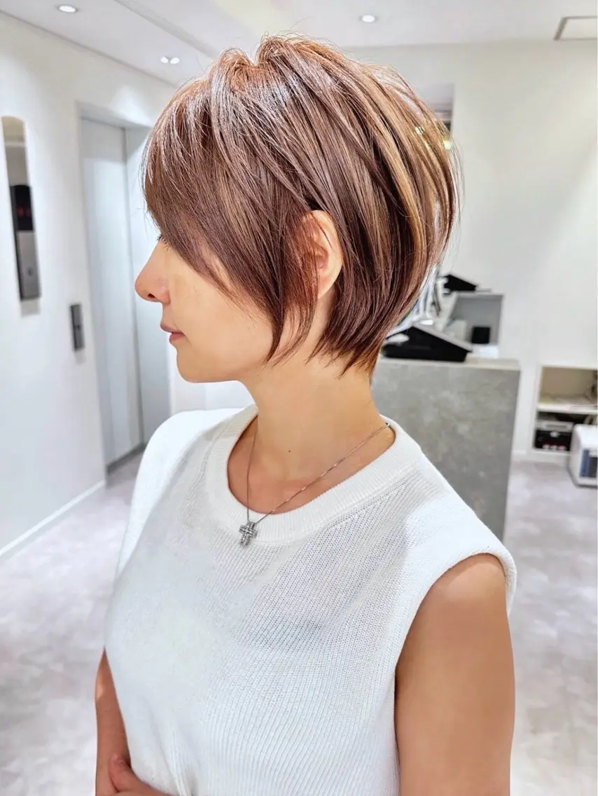 ショート ✄安野祥華銀座大人 絶壁解消ショート✄のヘアスタイル