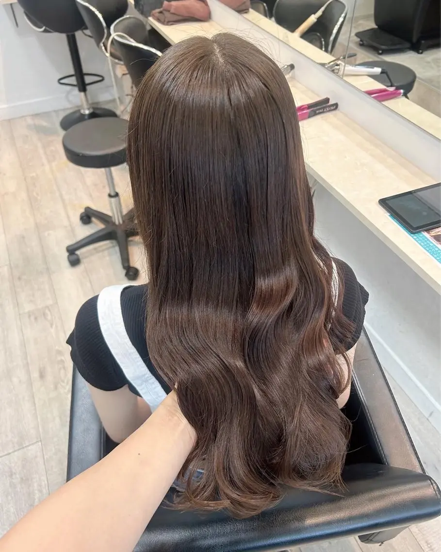 ロング カラー ヘアアレンジ 代表🎀 ふわモテ愛 され髪🩷yumiのヘアスタイル