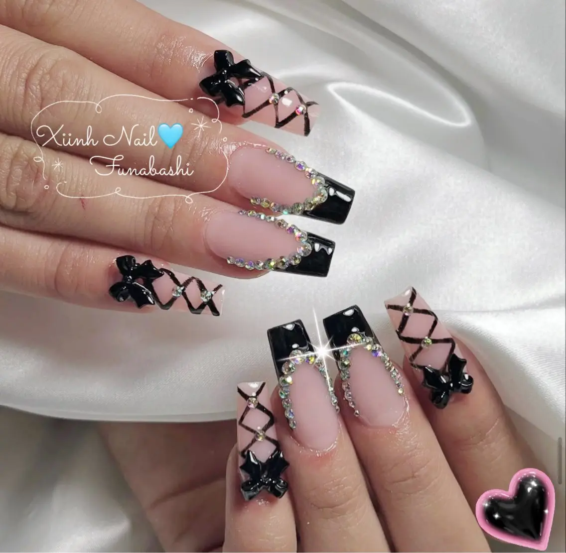 ネイル チークネイル 桜ネイル 長さ出し フットネイル ジェルネイル ハンドネイル XIINH NAIL SALONのネイルデザイン