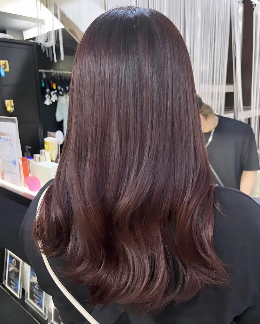 セミロング ピンクラベンダー yuki🌼 Hip's decoのヘアスタイル