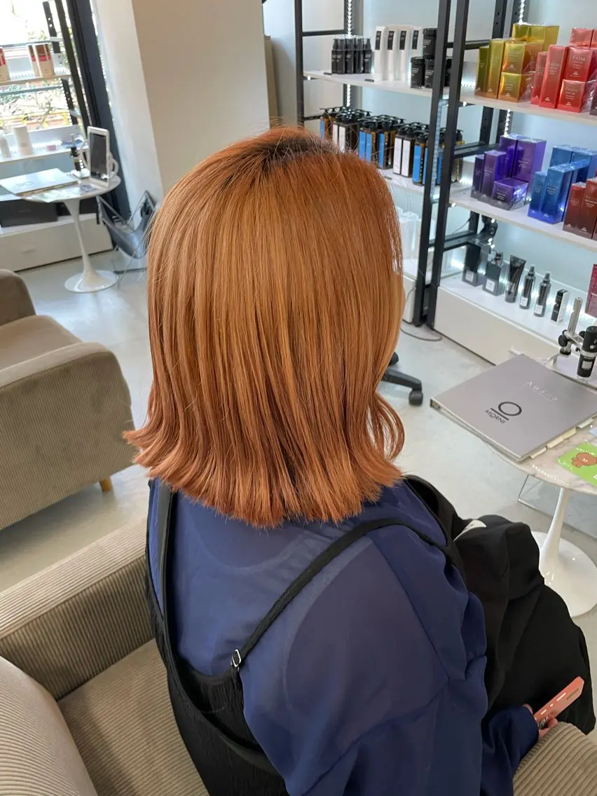 ミディアム カラー 河上 あかねのヘアスタイル