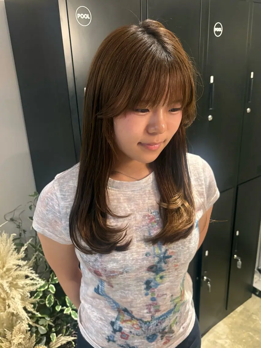 ロング 山神 あんじのヘアスタイル