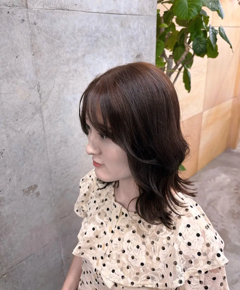 ミディアム カラー ヘアカラー Robe Nozomuのヘアスタイル