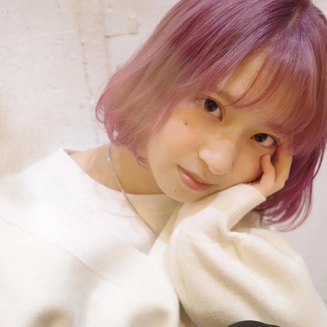 ミディアム カラー ふくだ りさ【ciAo!】のヘアスタイル