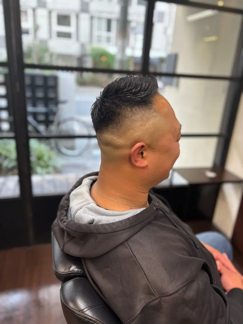 ショート メンズ フェードカット 則光 諒一のヘアスタイル