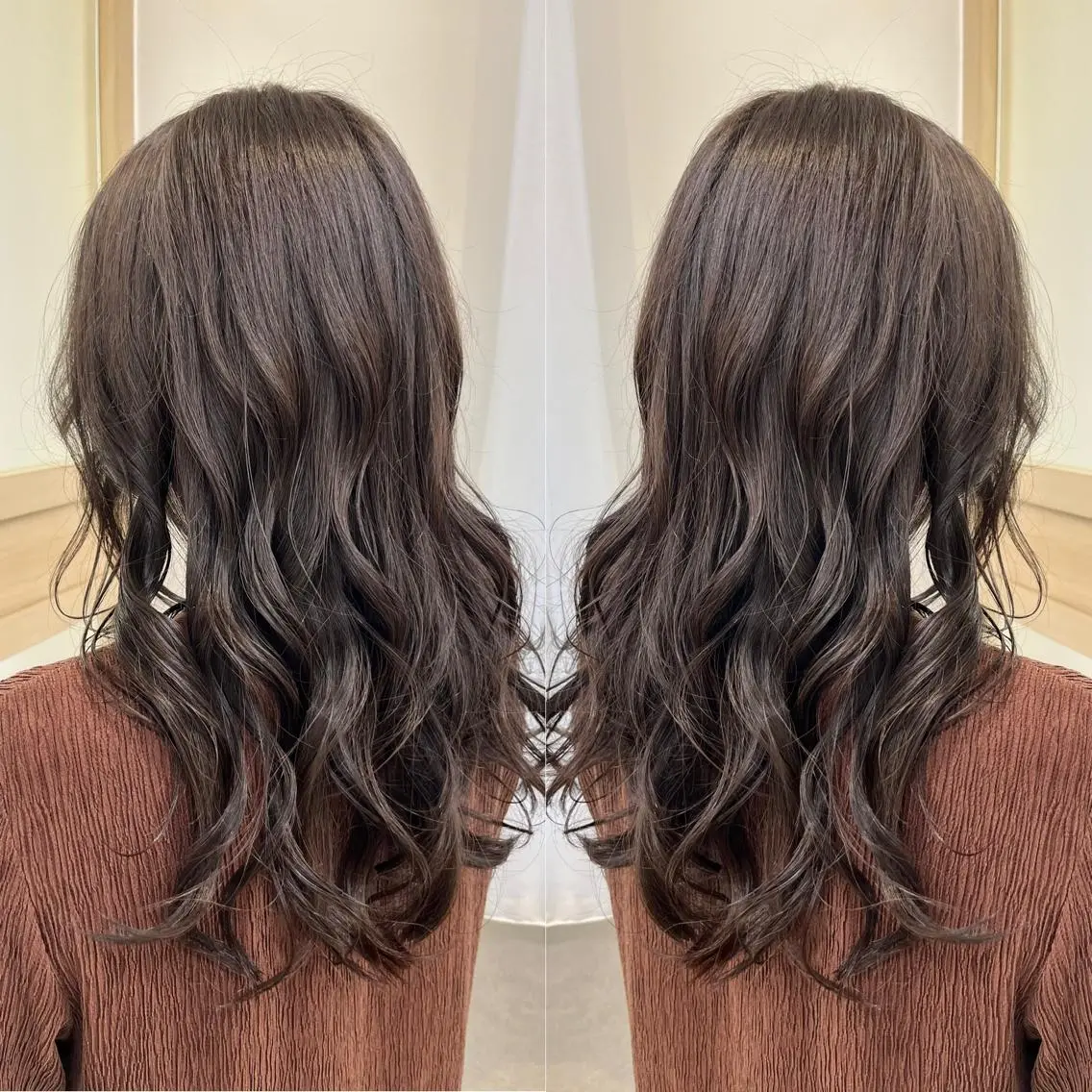 ロング カラー トリートメント カット ヘアカラー トリートメント 天野 涼のヘアスタイル