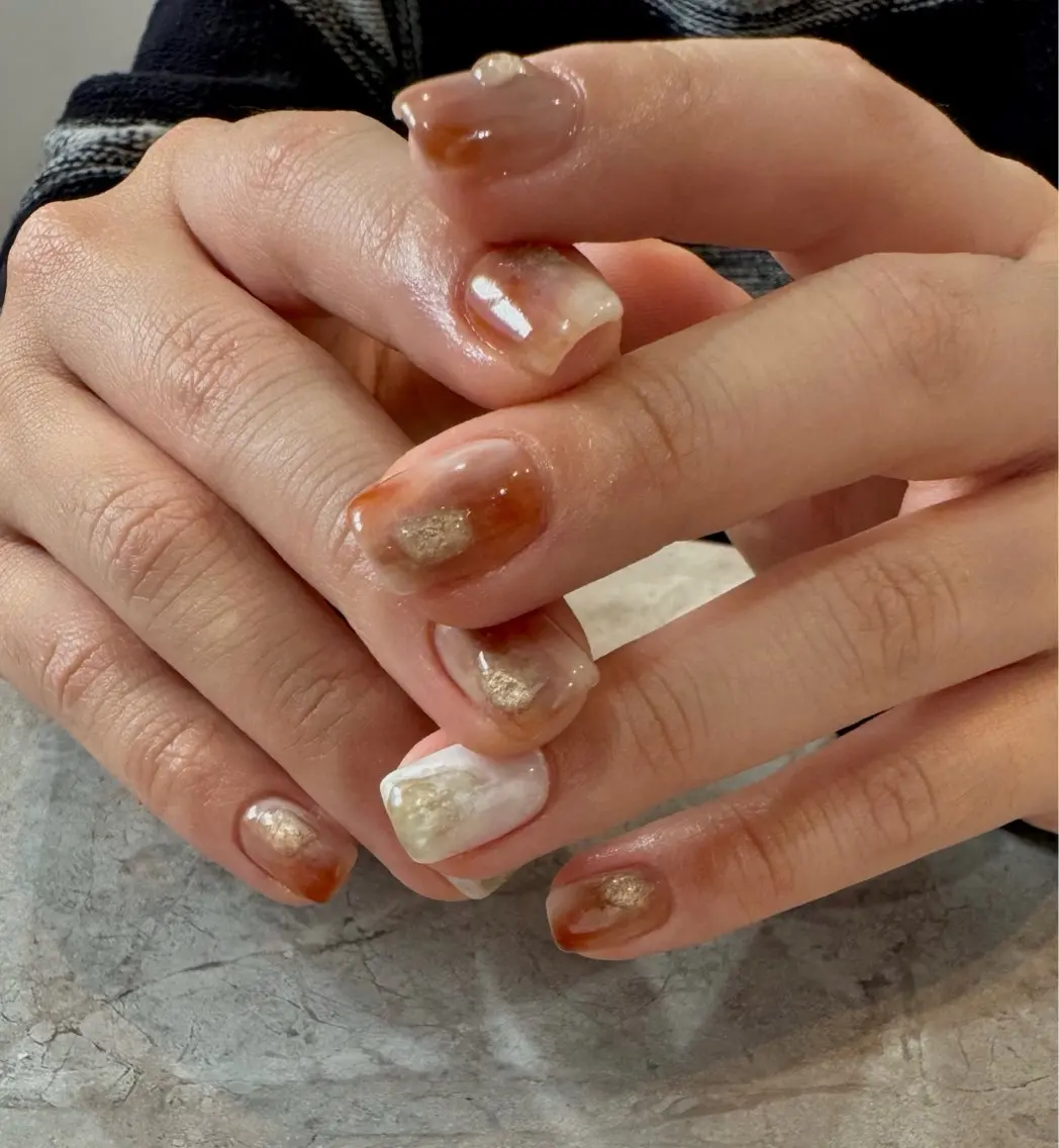 ネイル ニュアンスネイル ハンドネイル Blé nailのネイルデザイン
