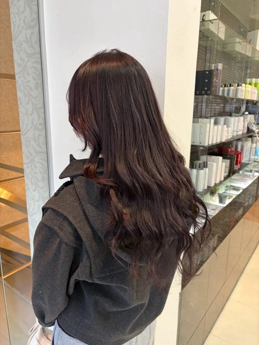 ロング カラー 透明感カラー ラベンダーカラー ラベンダーピンク ピンクカラー カット ヘアカラー トリートメント ✨似合わせ特化美容師 WILL上村 拳吾のヘアスタイル