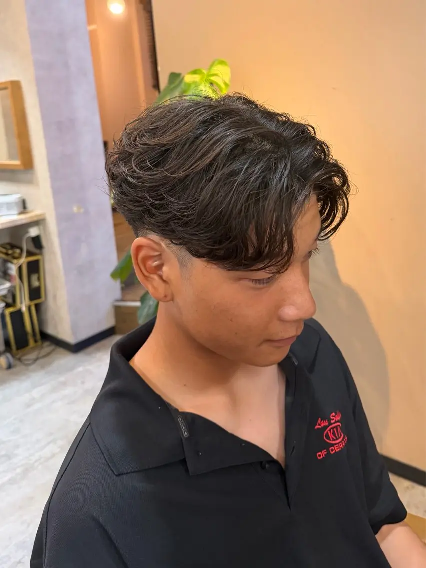 ショート パーマ カット パーマ trace こはくのヘアスタイル
