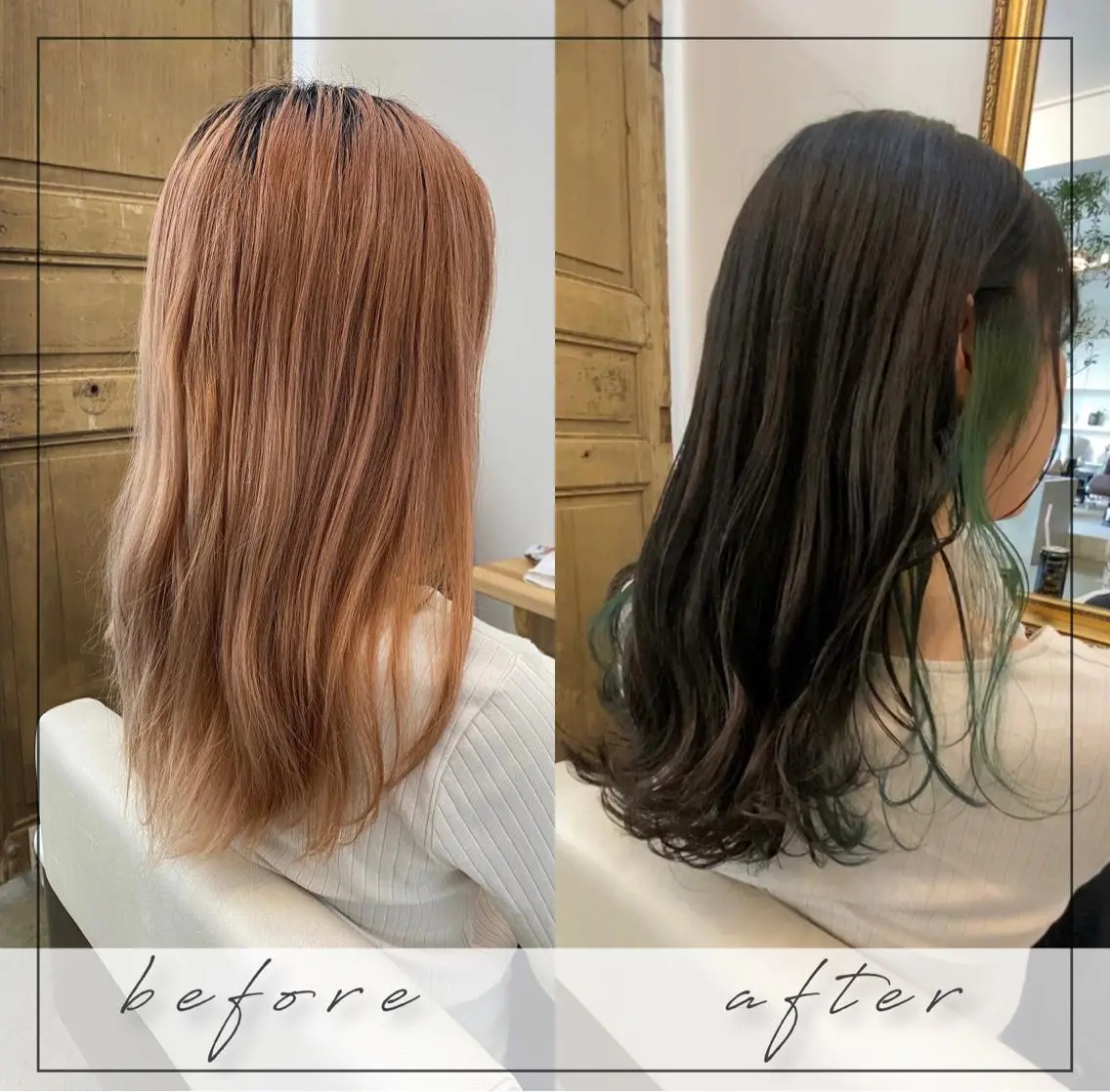 セミロング くせ毛×ショート 上岡勇祐のヘアスタイル