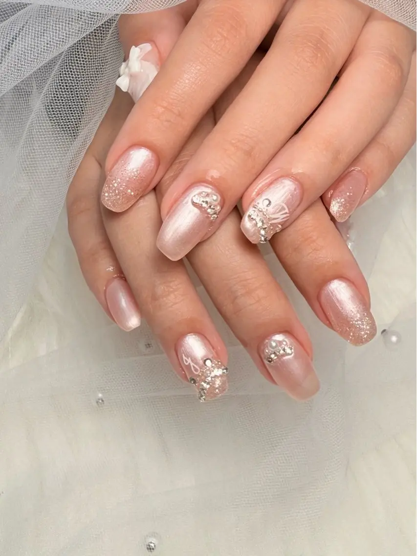 ショート 韓国風ヘア ハンドネイル 🌹Belle Nail🌹のネイルデザイン